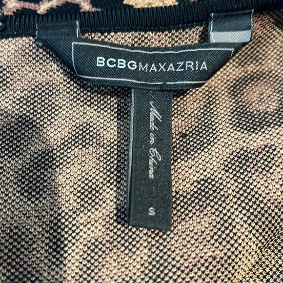 BCBG MaxAzria Sheena French Leopard Print Bodycon Dress - Mob Wife Aesthetic - Picture 14 of 17